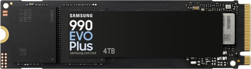 990 Evo Plus Mz-V9s2t0 - Ssd - Kryptert - 4 Tb - Intern - M.2 2280 - Pcie 5.0 X2 (Nvme) - 256-Bit Aes - Tcg Opal Encryption 2.0