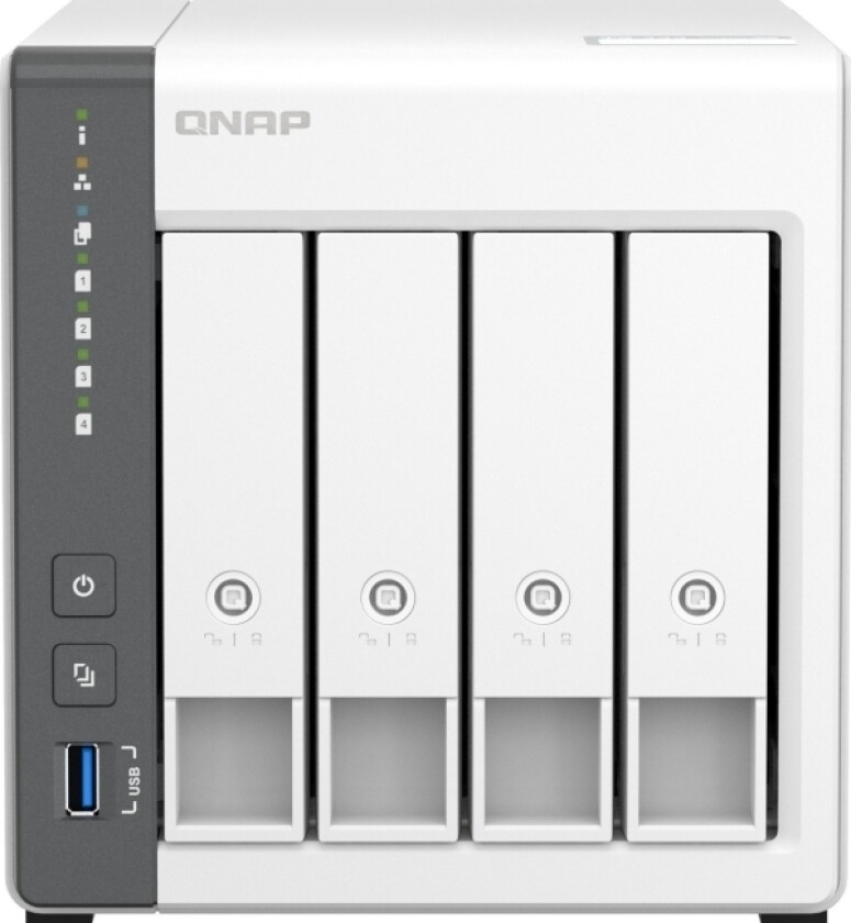 Qnap Ts-433, Nas, Tower, Arm, Cortex-A55, 4 Gb, 0 Tb