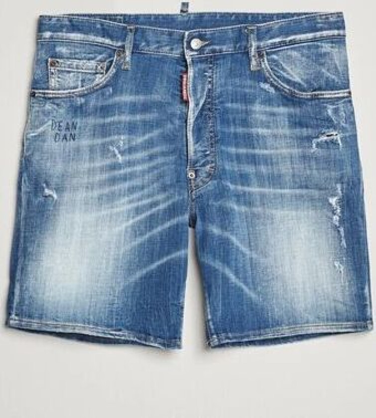 Marine Denim Shorts Light Blue