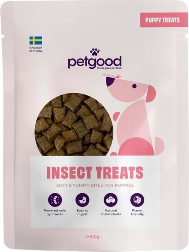 Puppy Valpegodibiter med Insekter 100 g