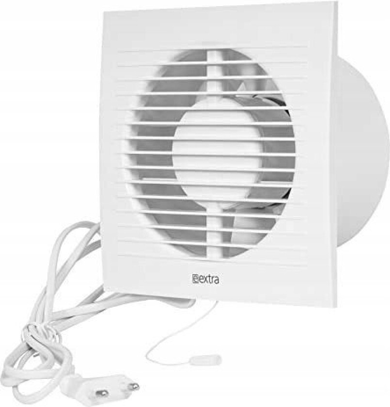 Household Fan Europlast E-Extra Ee125wp, 125Mm, With Cable And Switch