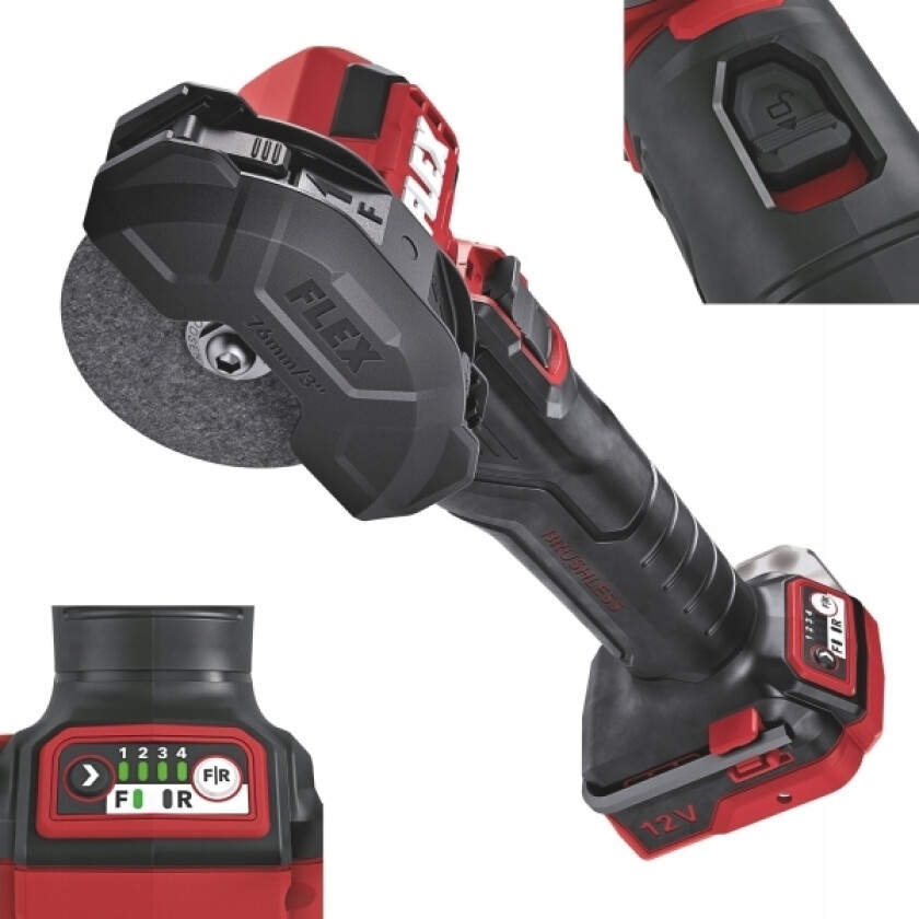 Cordless Angle Grinder Flex Lbe 76 12-Ec C