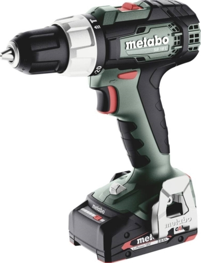 Metabo Sb 18 L 614053500 Batteri Slagboremaskine 60 Nm 18 V Antal Batterier, Der Følger Med 2 2 Ah Litium Børsteløs, Kuffert, Inkl. Ekstra Batteri, I