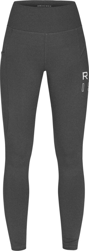 Women's Endorphin Logo Tights L, Dark Grey Melange
