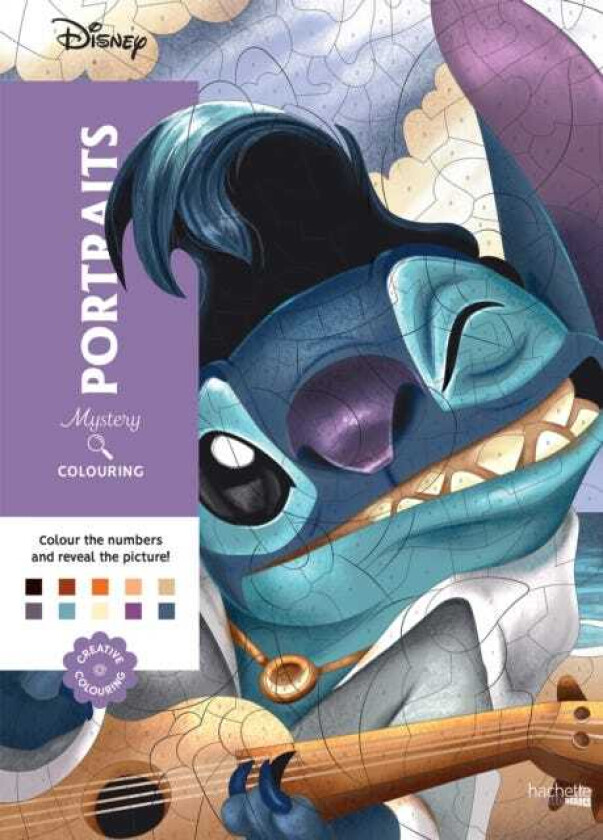 Mystery Colouring Portraits Reveal iconic Disney characters with colour by number