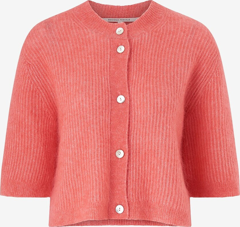 Kardigan Andrea Knit Rib Cardigan - Rosa