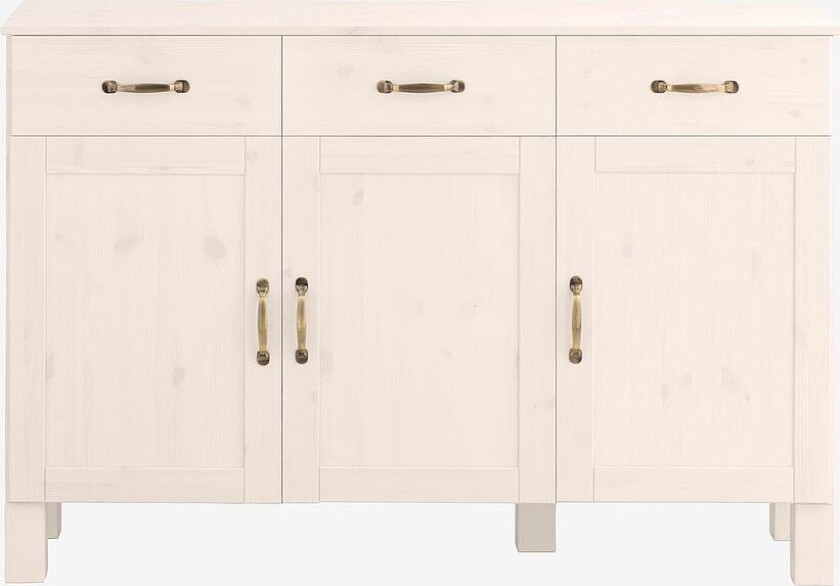 Skjenk Alby 3 dører/3 skuffer, Hvit