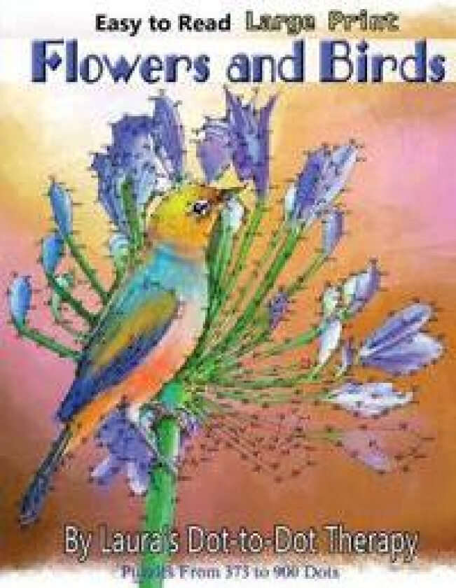 Easy to Read Large Print Flowers and Birds