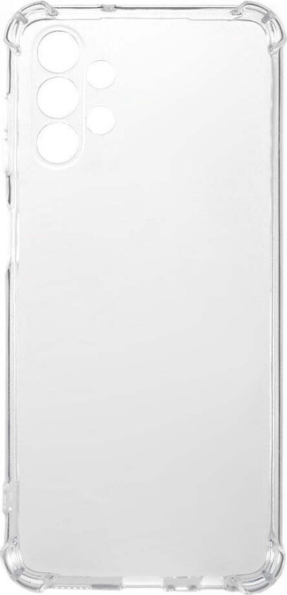 Samsung Galaxy A13 (4G) Plast Deksel m. Støtdempende Hjørner - Gjennomsiktig
