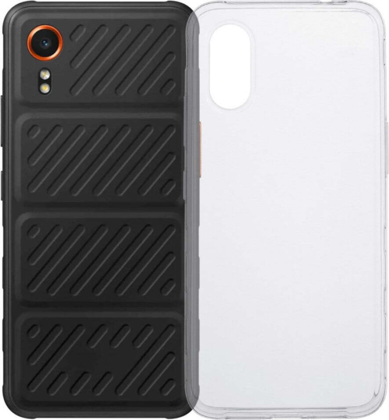 Samsung Galaxy Xcover 7 Fleksibelt Plast Bak Deksel - Gjennomsiktig