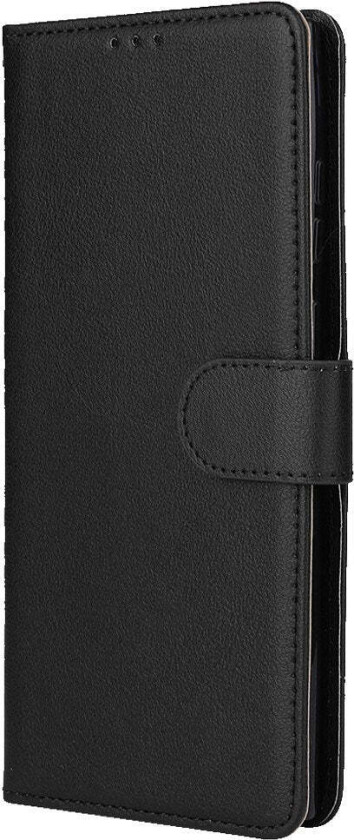 Samsung Galaxy S23 Ultra Blankt Kunstskinn Mobildeksel med Lommebok - Svart