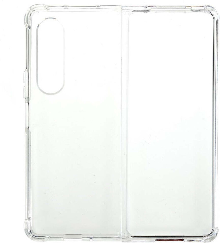 Samsung Galaxy Z Fold3 (5G) Plast Deksel m. Støtdempende Hjørner - Gjennomsiktig