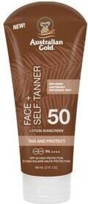 Face + Self tanner Lotion Sunscreen SPF50 - 88 ml.