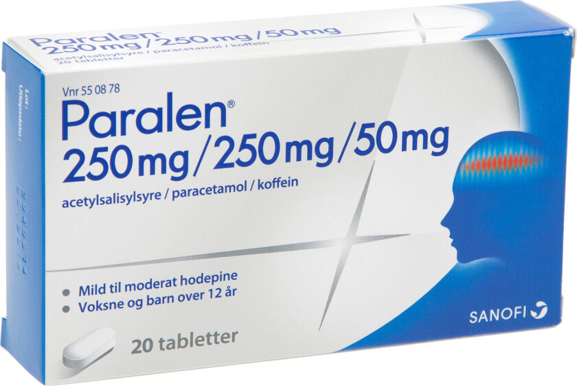 Tabletter 250/250/50 mg, 20 stk.