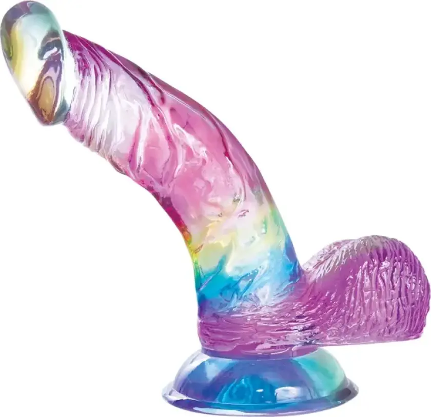 Jellildo Dildo Curved With Balls 19 cm