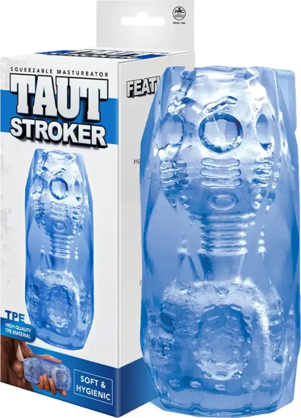 Taut Stroker Squeezable Masturbator Blue