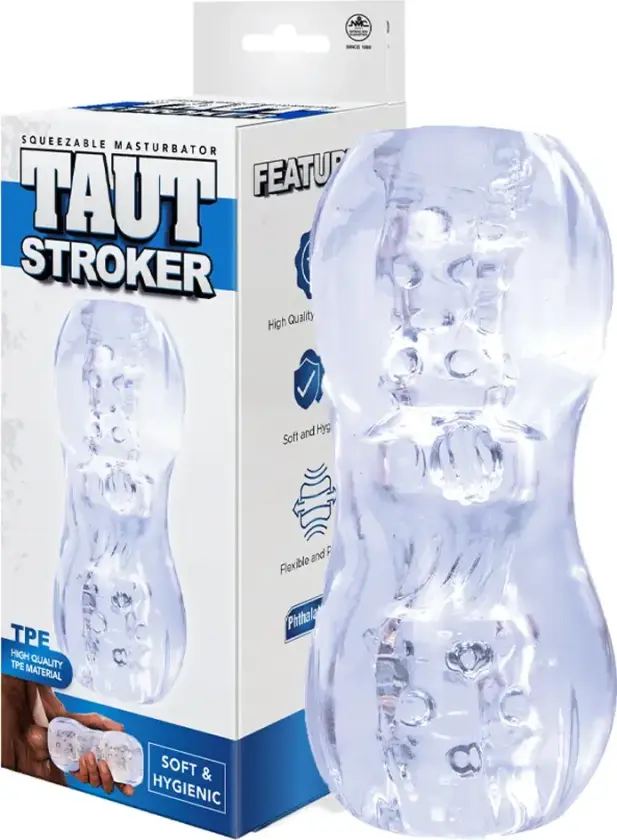 Taut Stroker Squeezable Masturbator Clear