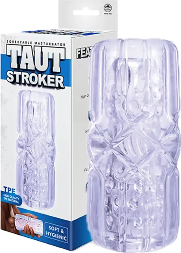 Taut Stroker Squeezable Masturbator Clear
