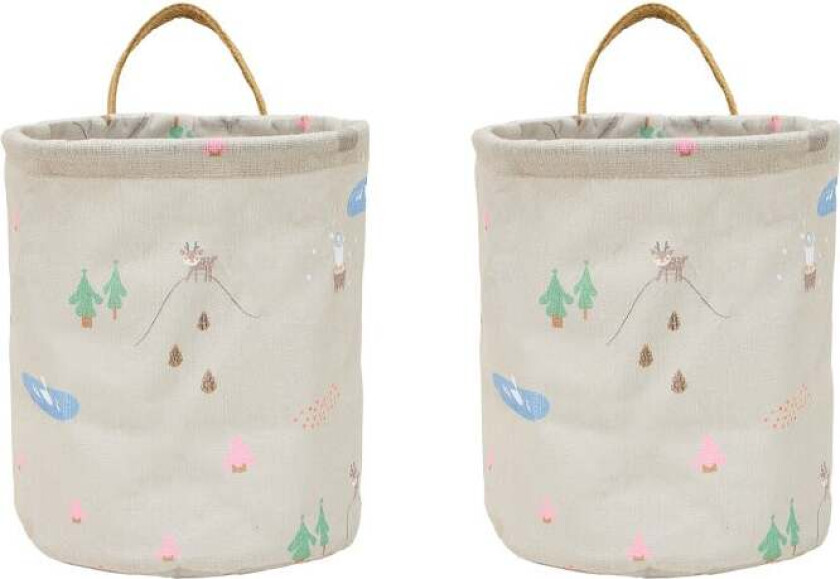 Deer & Duck Oppbevaringskurver Small 2-Pakk - Kurver - Polyester,Bomull,Polyamid