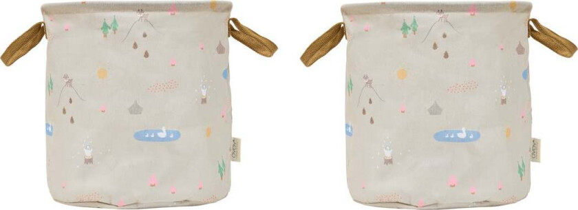 Deer & Duck Oppbevaringskurver Medium 2-Pakk - Kurver - Polyester,Bomull,Polyamid