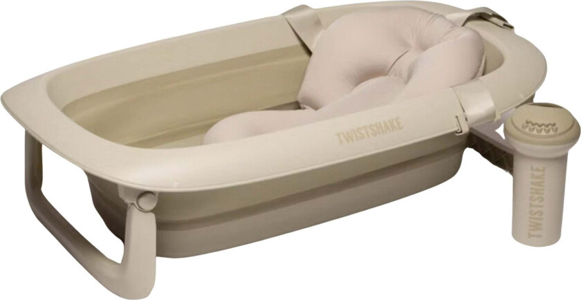 Limited Edition Badebalje inkl. Badestøtte & Skyllekanne, Faded Beige - Badebaljer - Gummi,Plast