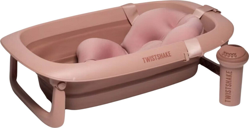 Bilde av Limited Edition Badebalje inkl. Badestøtte & Skyllekanne, Faded Pink - Badebaljer - Gummi,Plast