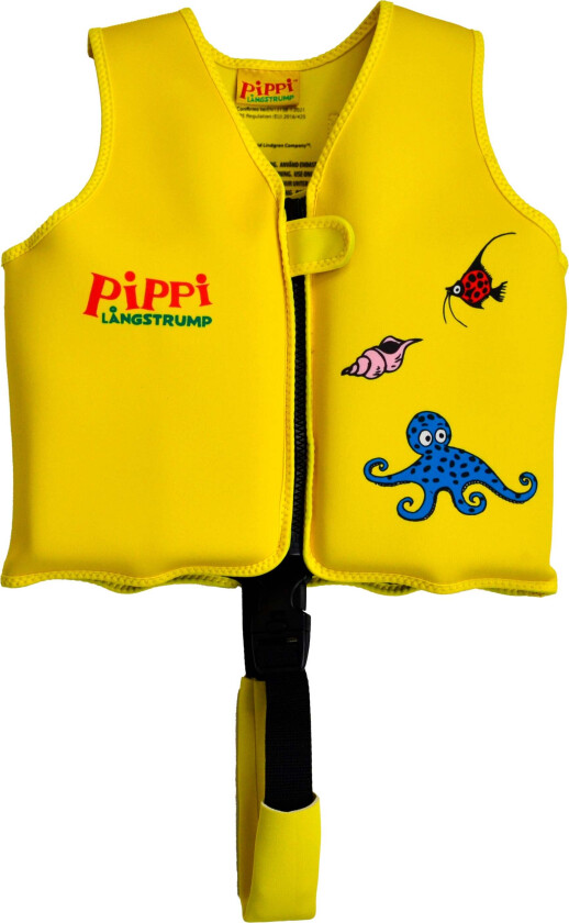 Svømmevest Pippi Sydhavet 3-6 År 19-30 kg, Gul - Svømmetilbehør - Polyester,Elastan