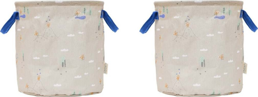 Foxy Oppbevaringskurver Medium 2-Pakk - Kurver - Polyester,Bomull,Polyamid