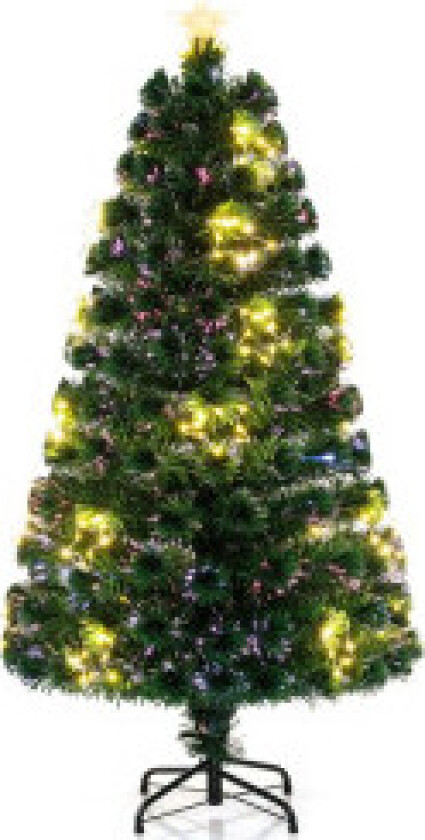 150 cm kunstfiber juletre med belysning