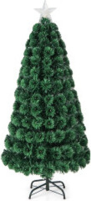 150cm kunstig juletre med 8 lysmoduser Fiberoptisk fiberoptisk juletre