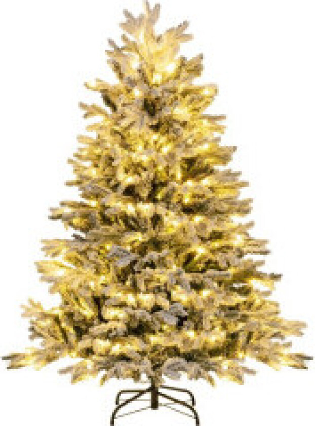 135cm kunstig juletre med snø & 688 blandede grentips juletre