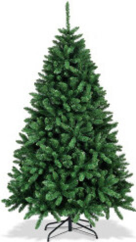 Juletre 183 cm kunstjuletre med sammenleggbart metallstativ