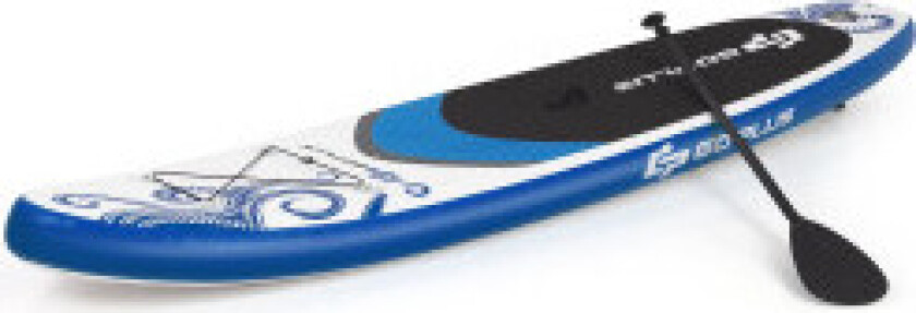 Oppblåsbart Stand up Paddle Board Standing Board med Surf Control 325/335 x 76 x 16 cm Blå-L