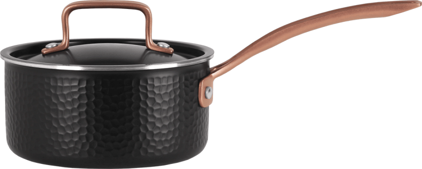 Kasserolle med lokk 16 cm / 1,6 liter - Svart