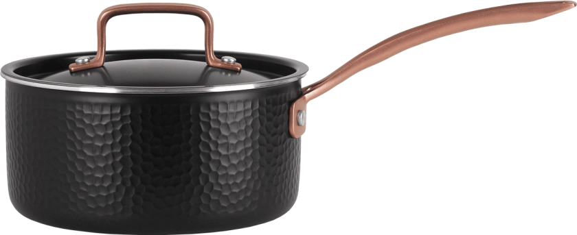 Kasserolle med lokk 18 cm / 2,3 liter - Svart