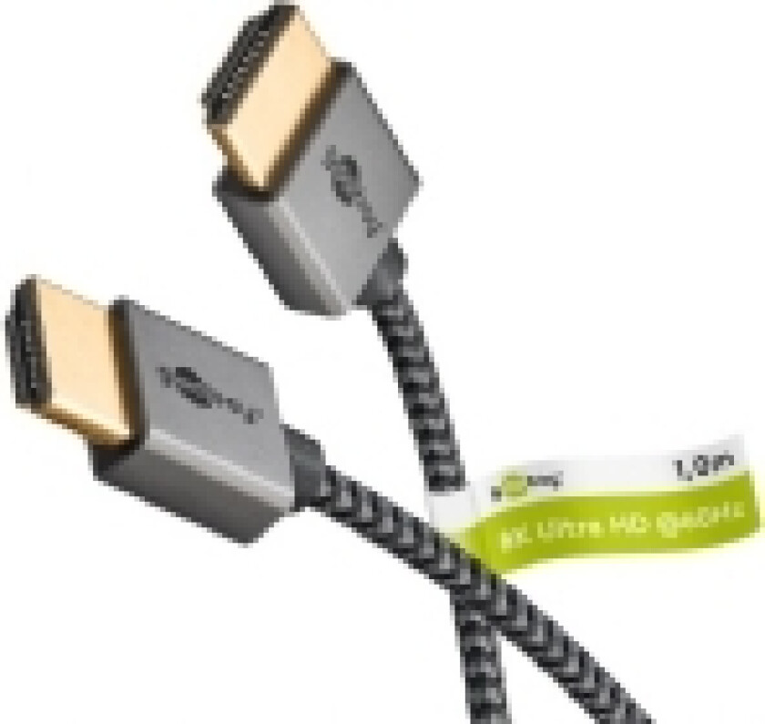 goobay Plus Series 2.1 Slim HDMI-kabel 8K 60Hz 1m