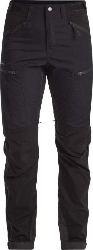 Makke High Waist Curved Pant, turbukse, dame, svart