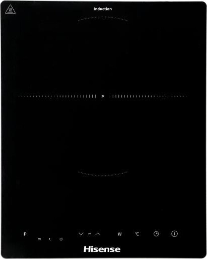 Hisense Hic2000y, Sort, Benkeplate, 28 Cm, Sonefri Induksjon, 1 Zone(S), 1 Zone(S)