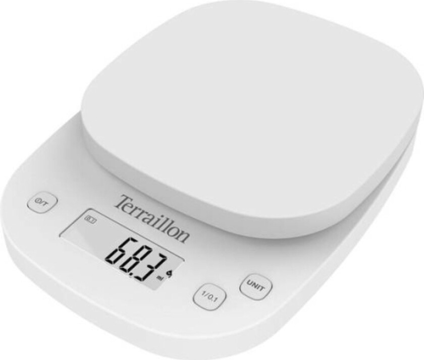 Precision, Elektronisk Kjøkkenvekt, 2 Kg, 0,1 G, Hvit, Plast, Plast