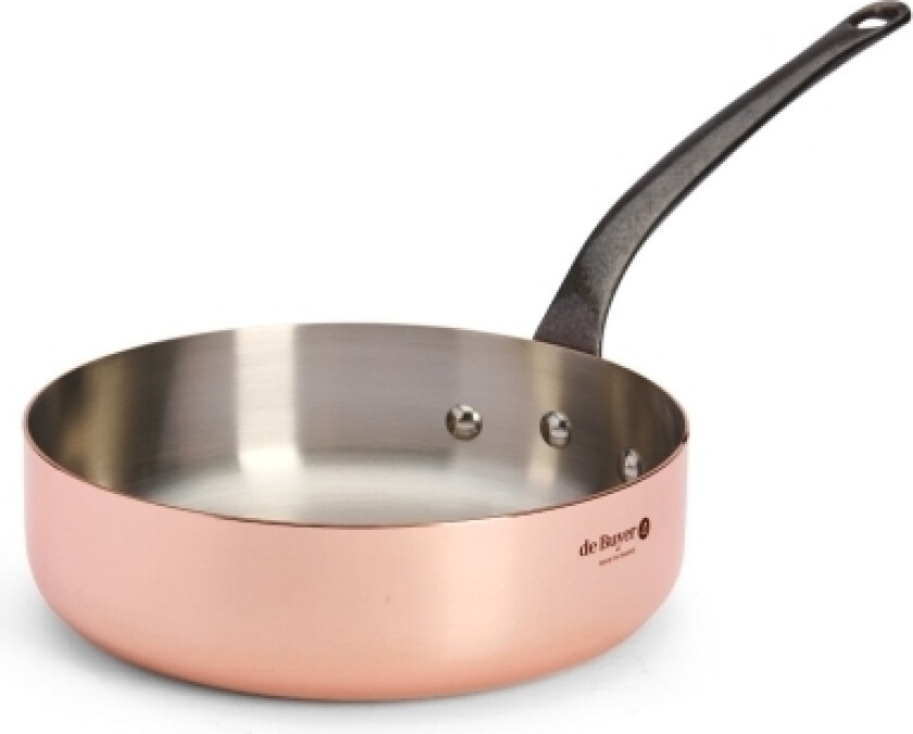De Buyer 6462.24, Rund, Sautépanne, Kobber, Rustfritt Stål, Kopper, 3,1 L