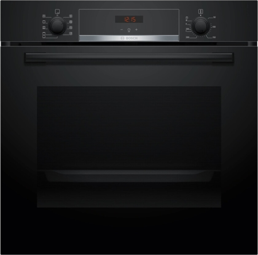 Serie | 4 Hba514bb3 - Ovn - Innebygd - Fordypning - Bredde: 56 Cm - Dybde: 55 Cm - Høyde: 58.5 Cm - Med Selvrens - Klasse A+ - Svart