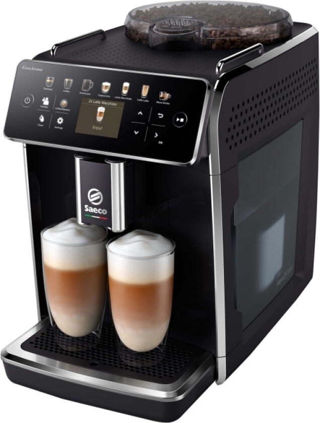 Saeco Sm6580 - Automatisk Kaffemaskin Med Melkeskummer - 15 Bar - Svart