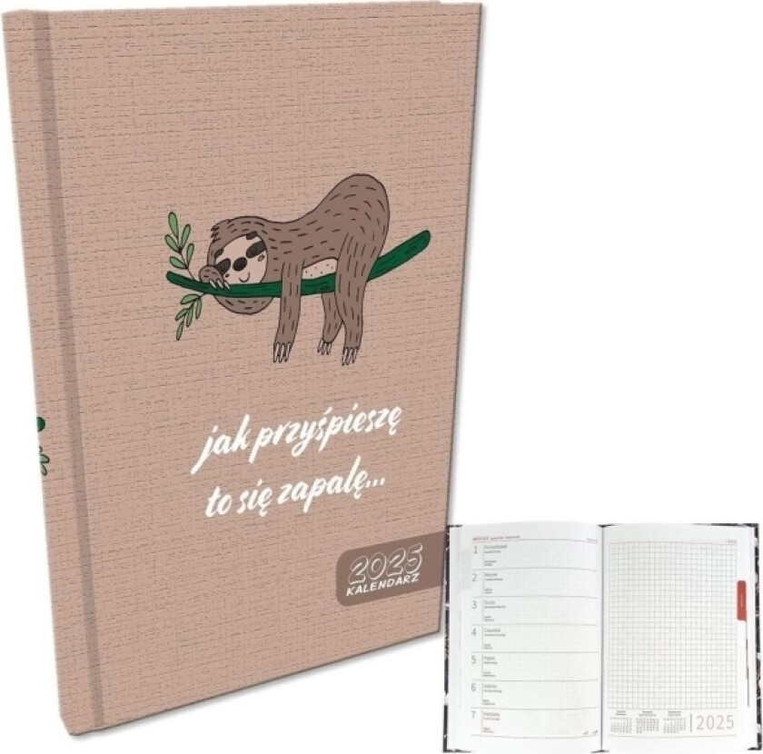 Kalender 2025 A5 Ukentlig Sloth Edukamp