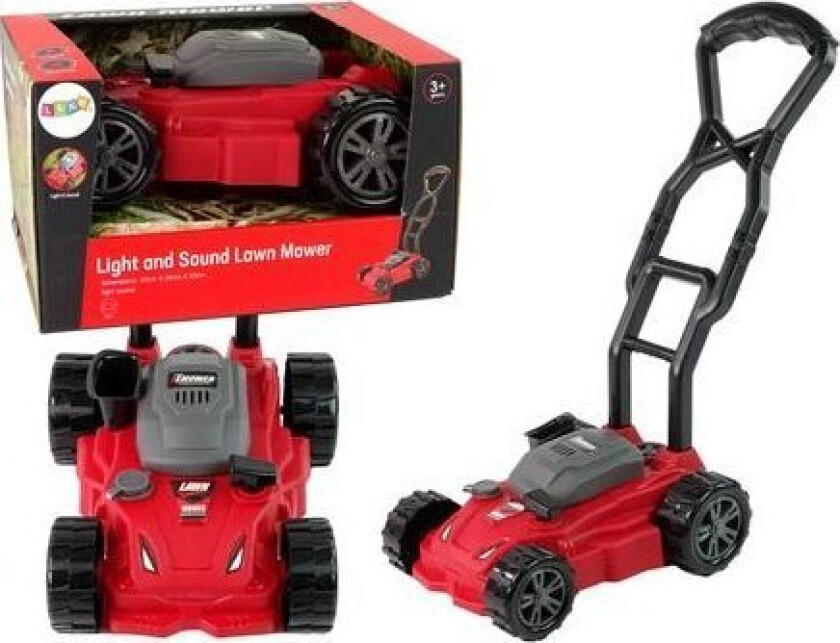 Leantoys Gardener Rød Gressklipper Hagelyd