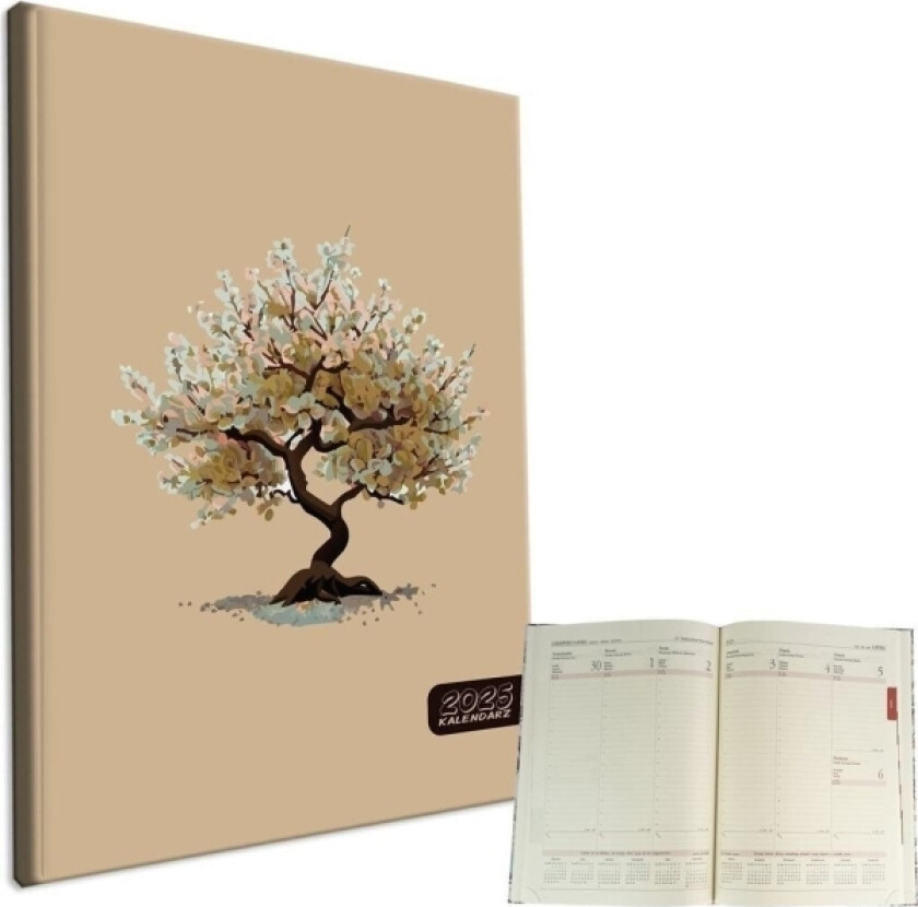 Kalender 2025 A4 Ukentlig Tre Beige Edukamp