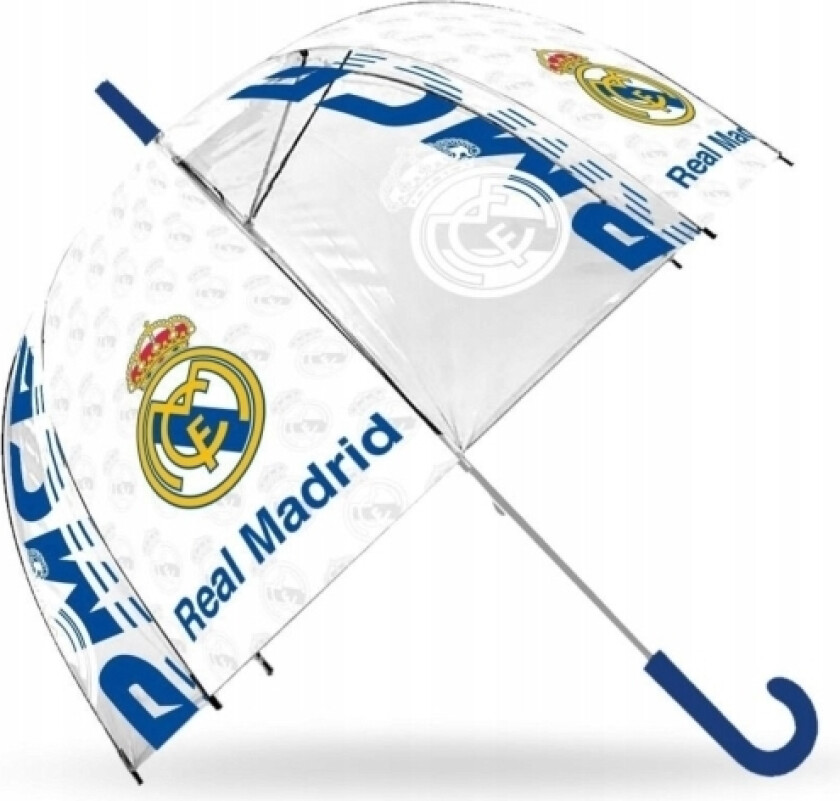 Gjennomsiktig Automatisk Paraply 46Cm Real Madrid Rm00018 Kids Euroswan