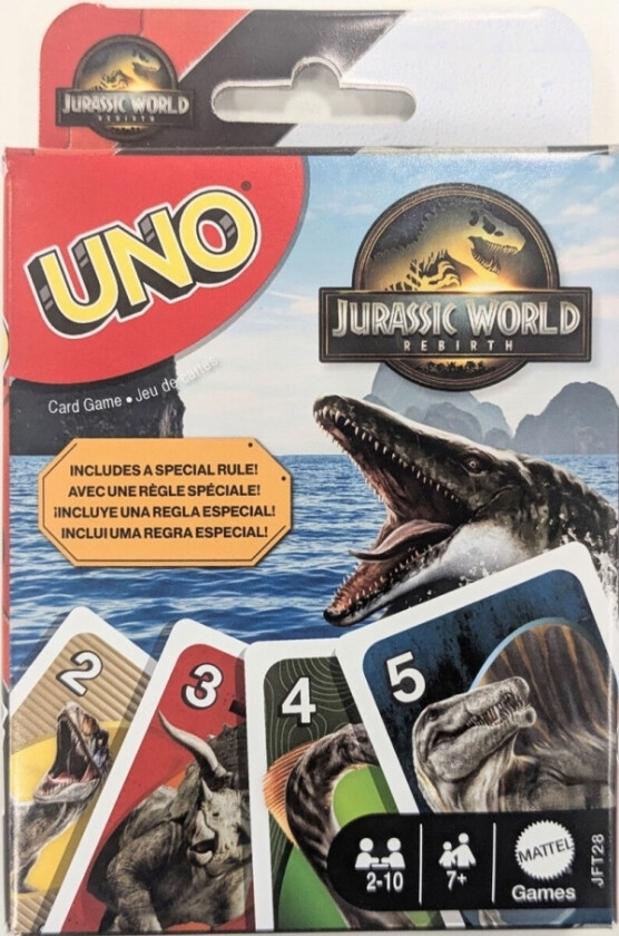 Uno Jurassic World Rebirth