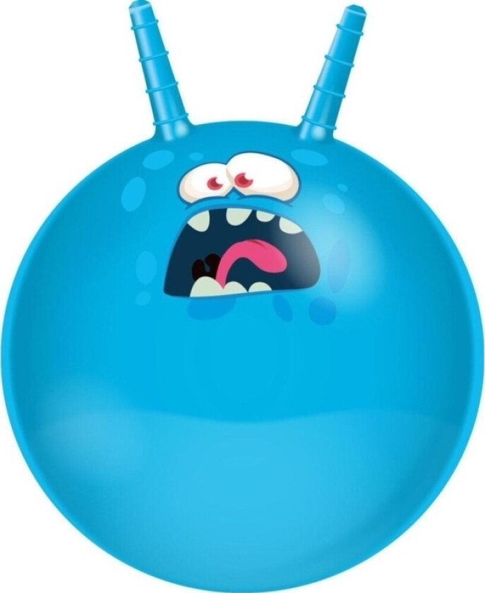 Hoppeball Med Horn 45Cm - Blå