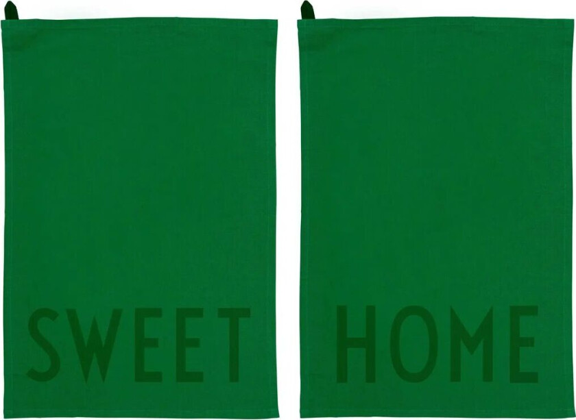 kjøkkenhåndkle favoritt 2 deler Sweet-home-green
