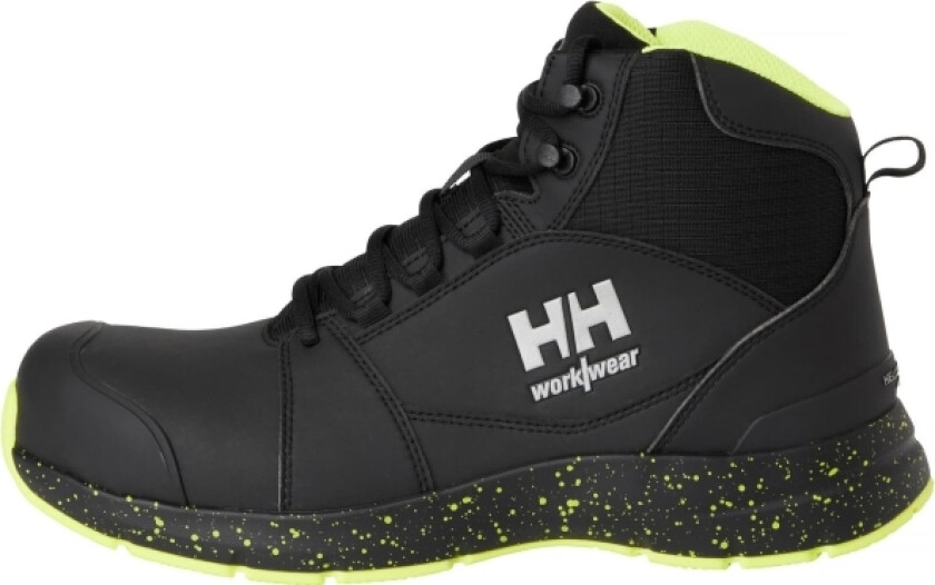 Shoes Helly Hansen Barcode Mxr Mid S3s, Black/Yellow 47